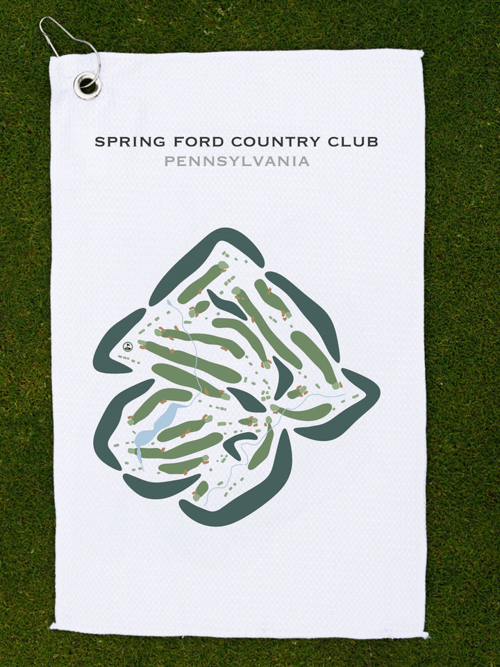 Spring Ford Country Club, Pennsylvania - Printed Golf Courses