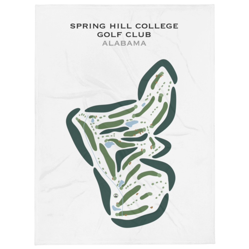Spring Hill College Golf Club, Alabama - Printed Golf Courses