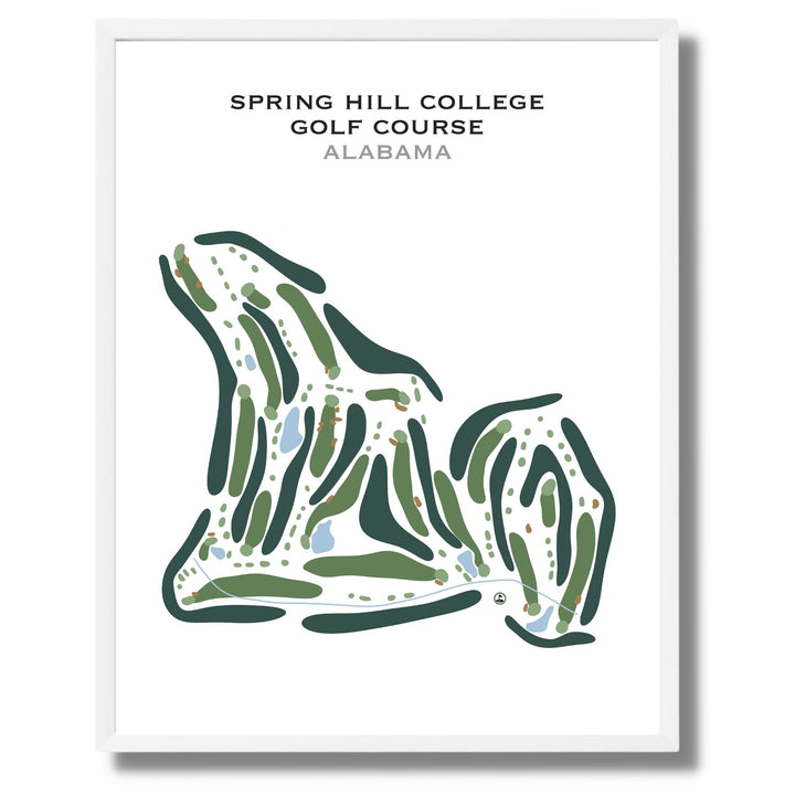 Spring Hill College Golf Course, Alabama - Printed Golf Course