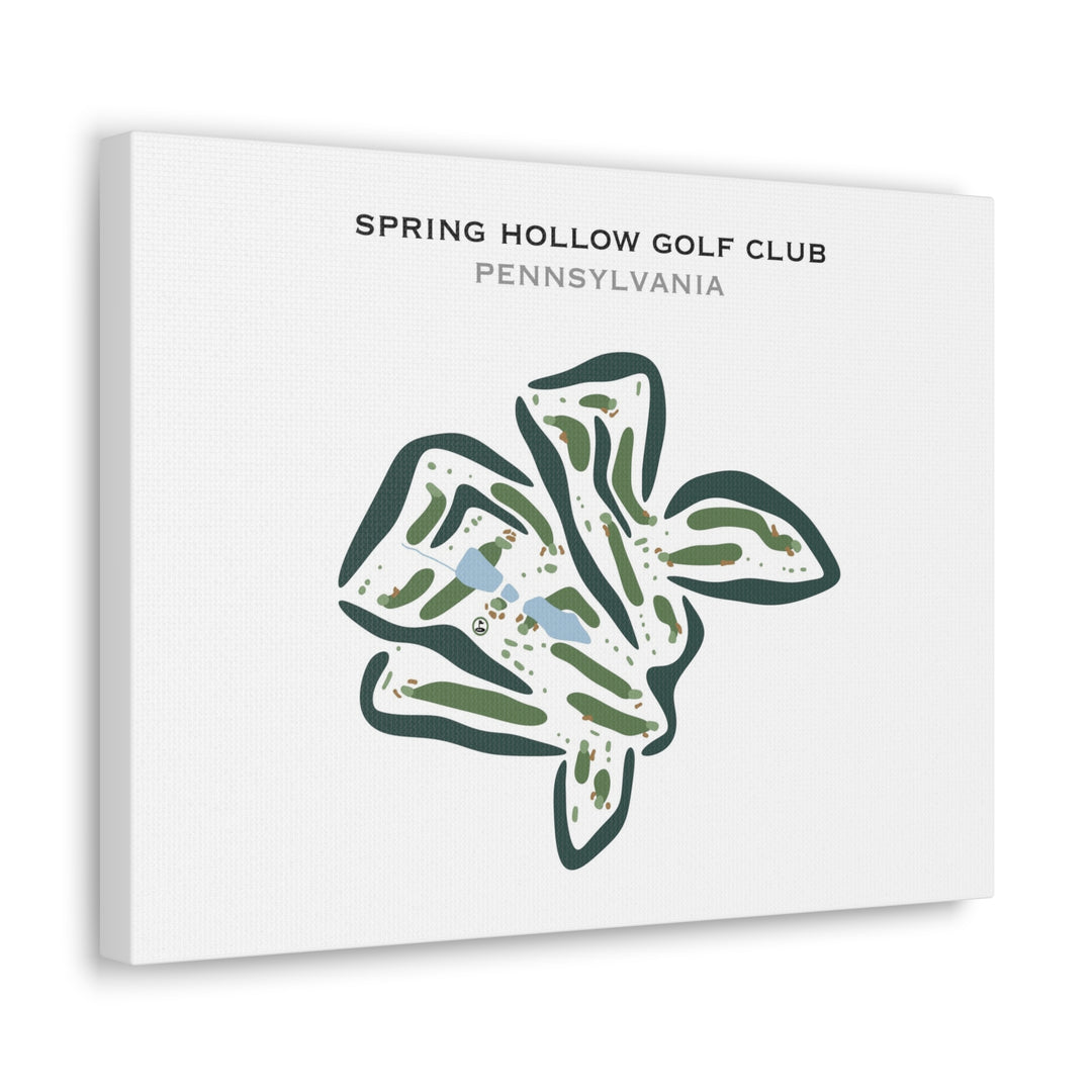 Spring Hollow Golf Club, Pennsylvania - Printed Golf Courses