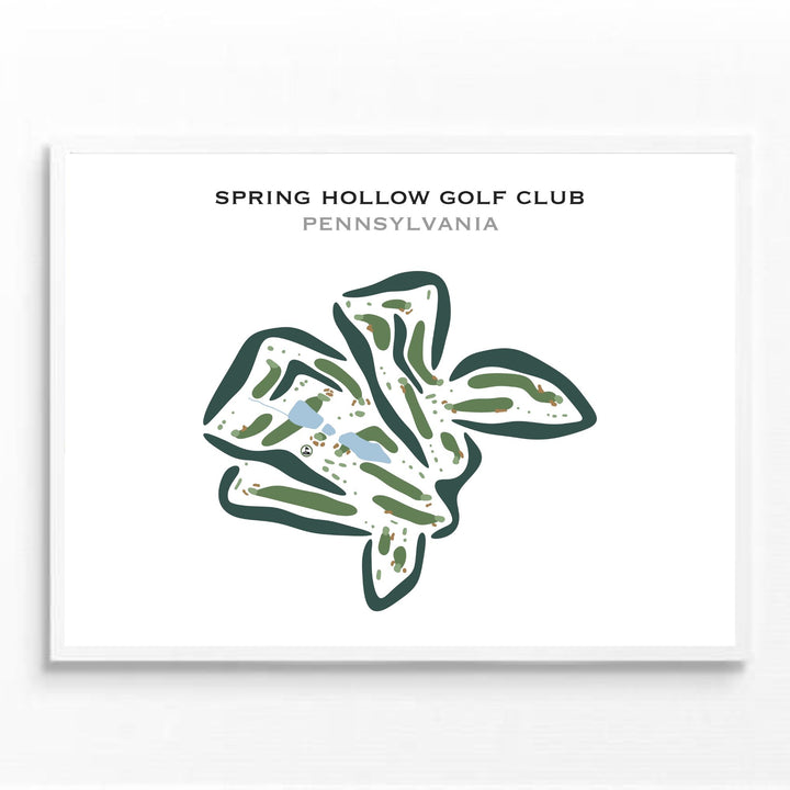 Spring Hollow Golf Club, Pennsylvania - Printed Golf Courses