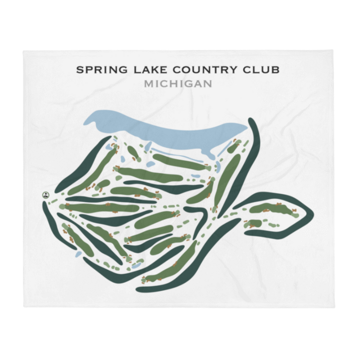 Spring Lake Country Club, Michigan - Printed Golf Courses