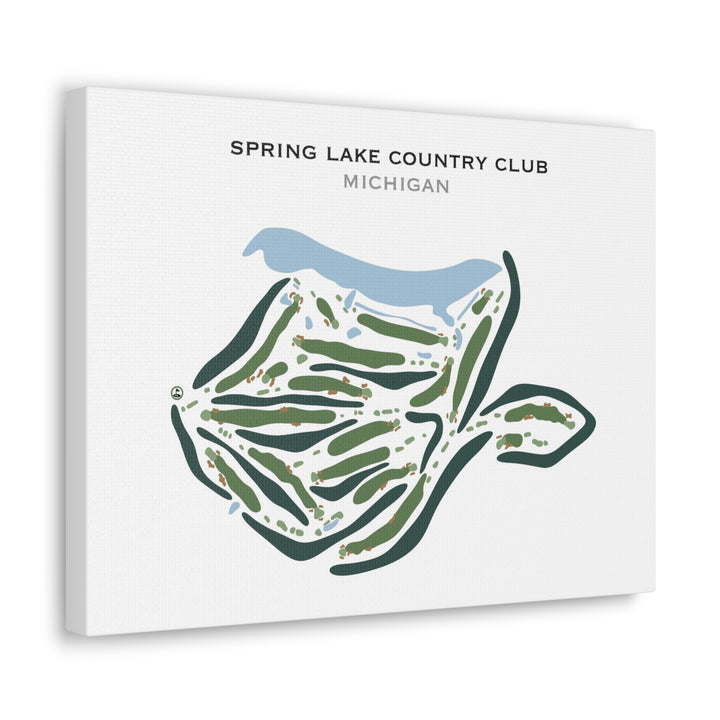 Spring Lake Country Club, Michigan - Printed Golf Courses