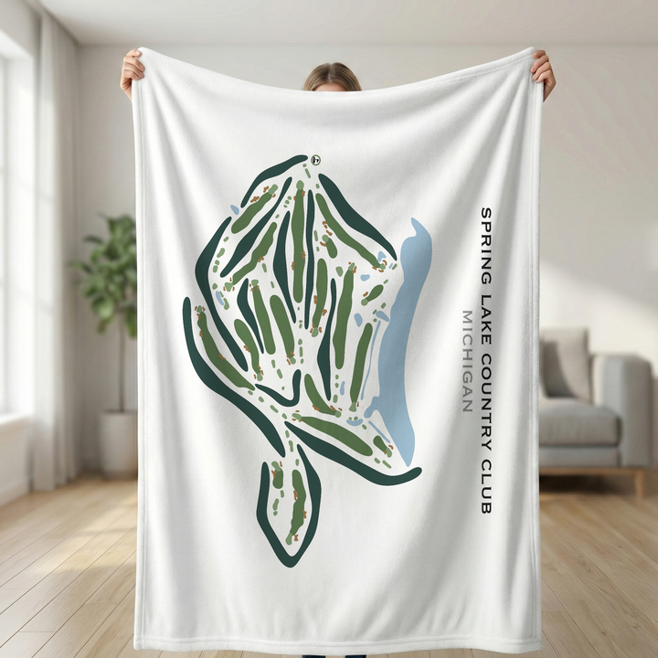 Spring Lake Country Club, Michigan - Printed Golf Courses