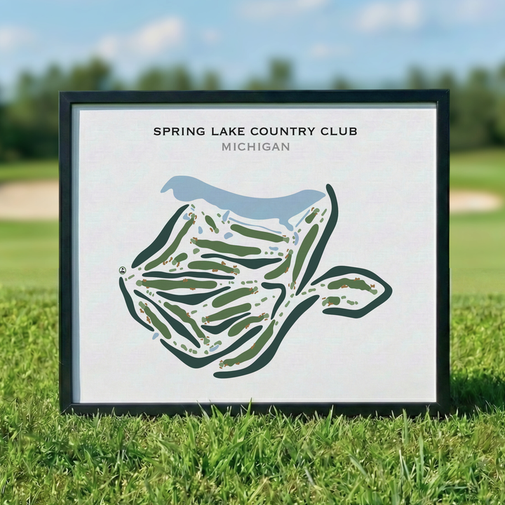 Spring Lake Country Club, Michigan - Printed Golf Courses