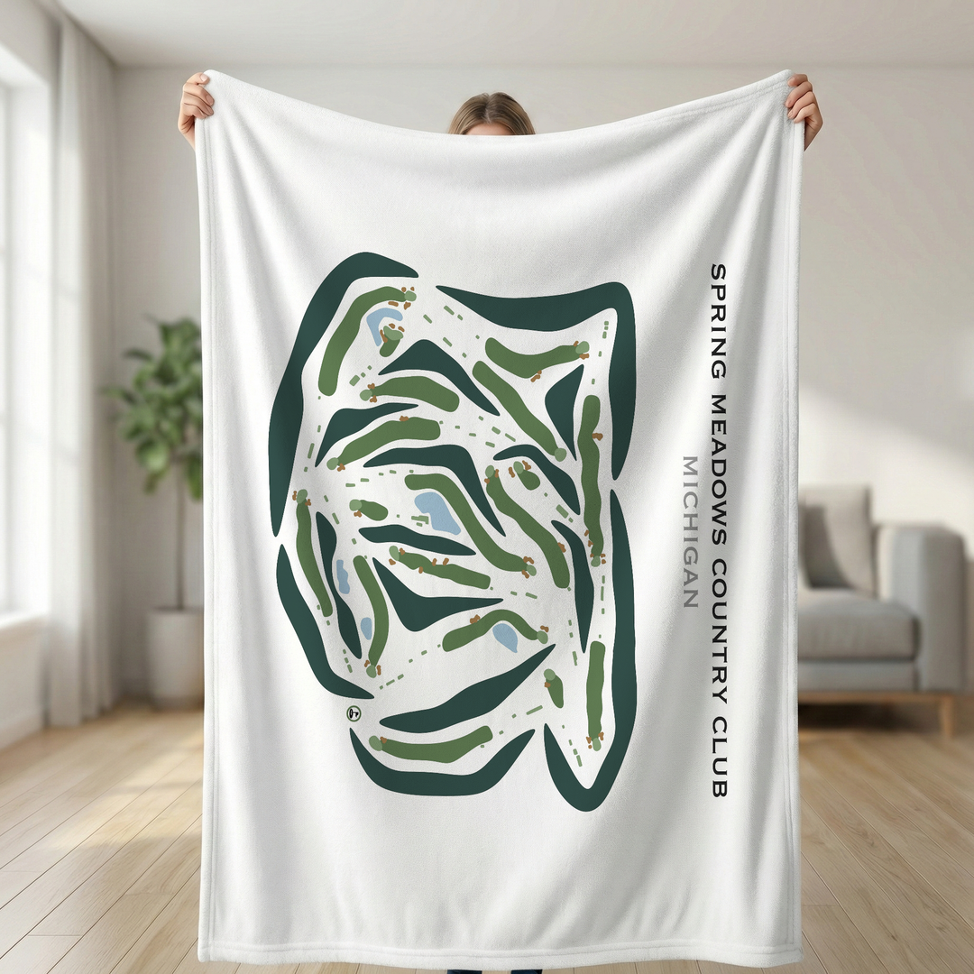 Spring Meadows Country Club, Michigan - Printed Golf Courses