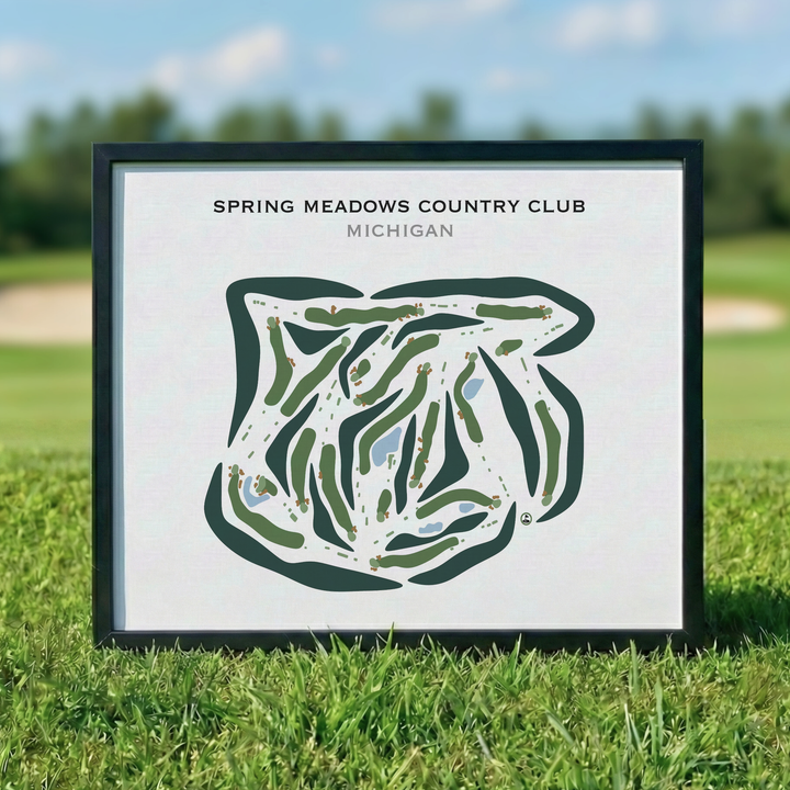 Spring Meadows Country Club, Michigan - Printed Golf Courses