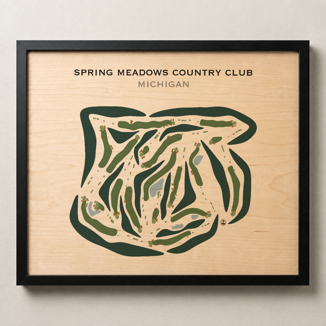 Spring Meadows Country Club, Michigan - Printed Golf Courses
