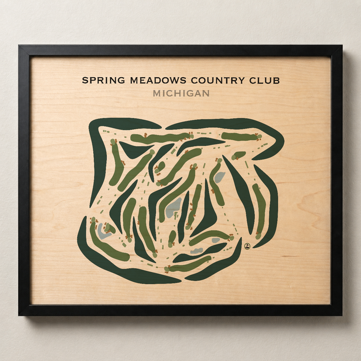 Spring Meadows Country Club, Michigan - Printed Golf Courses