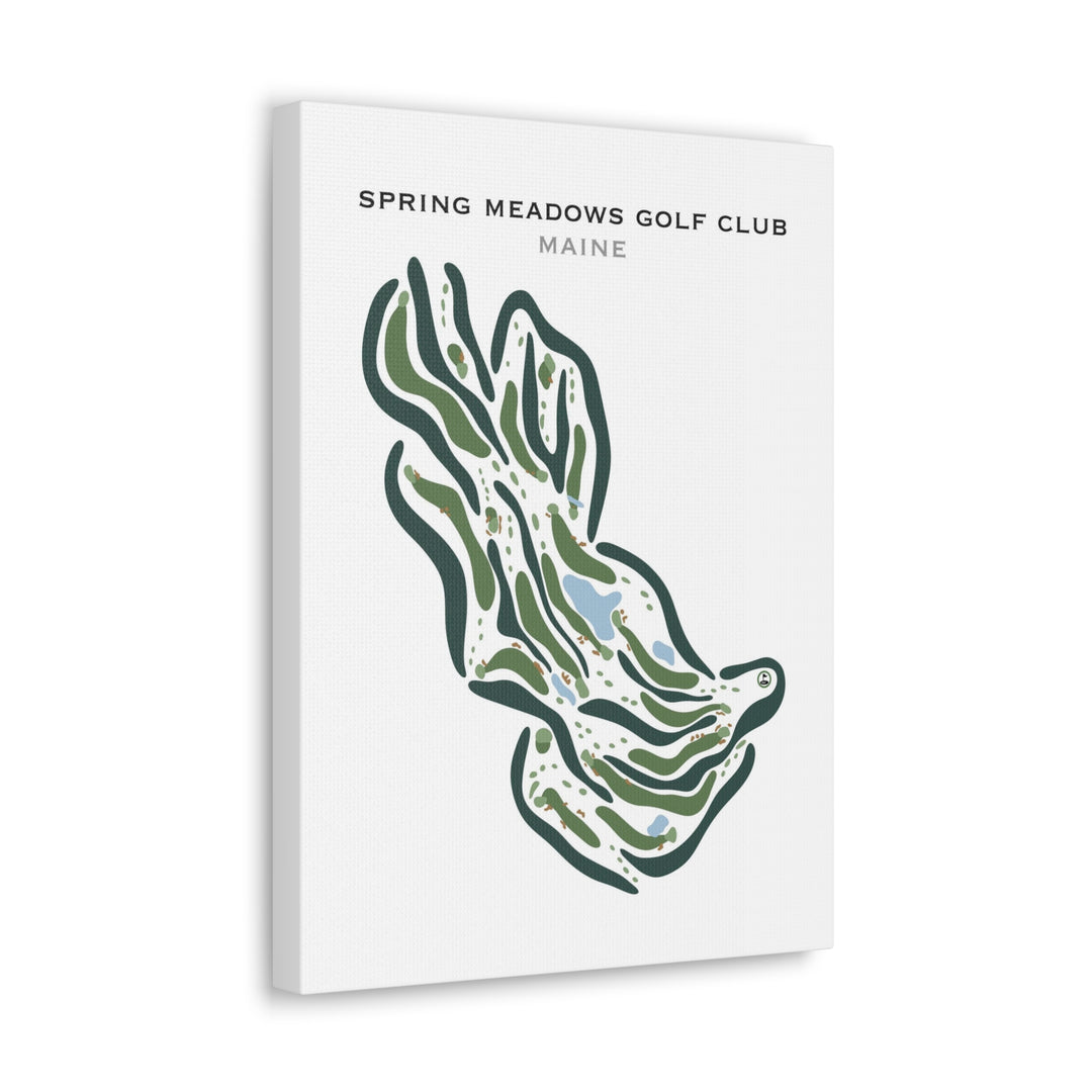 Spring Meadows Golf Club, Maine - Printed Golf Courses