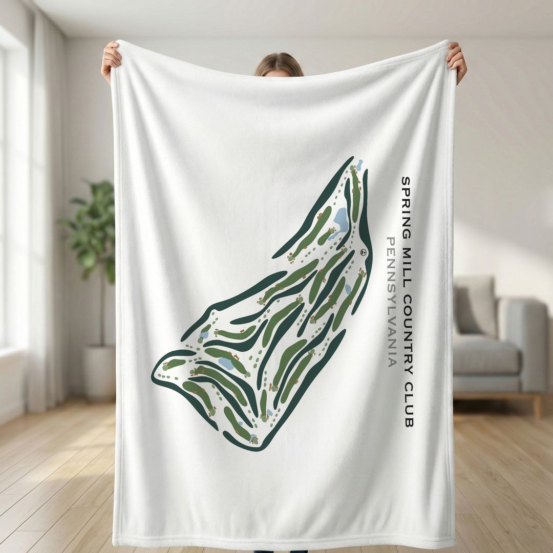Spring Mill Country Club, Pennsylvania - Printed Golf Courses
