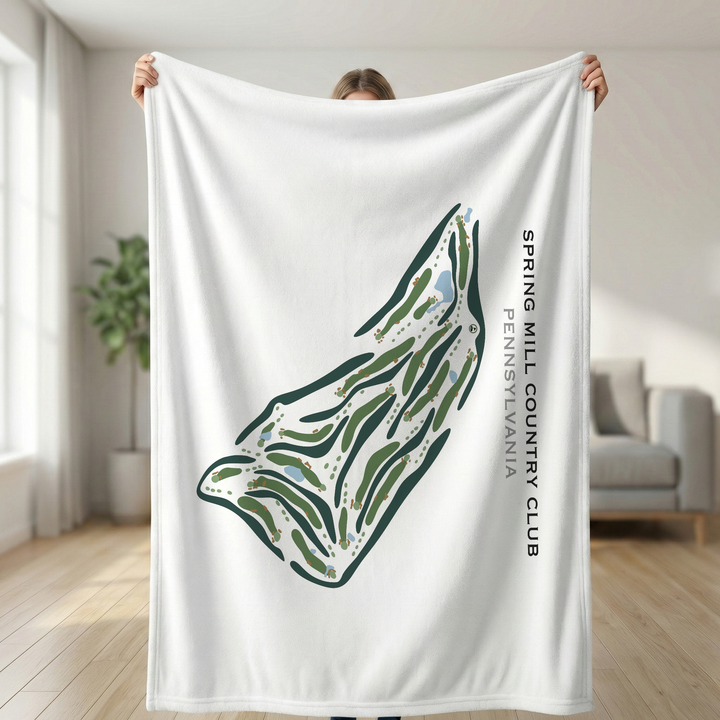 Spring Mill Country Club, Pennsylvania - Printed Golf Courses