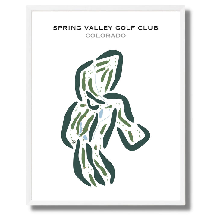 Spring Valley Golf Club, Colorado - Printed Golf Courses