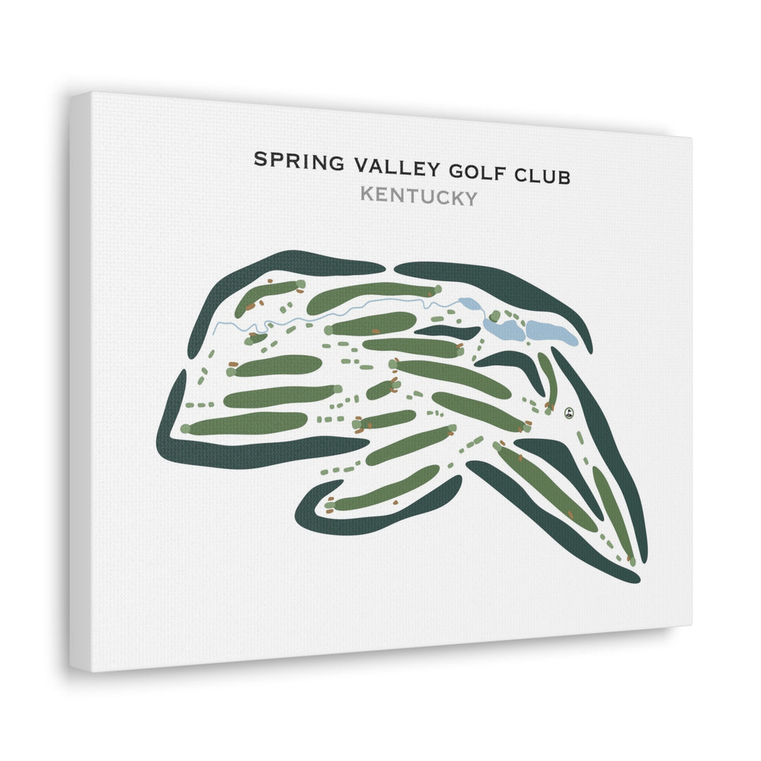 Spring Valley Golf Club, Kentucky - Printed Golf Courses