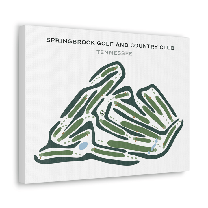 Springbrook Golf & Country Club, Tennessee - Printed Golf Courses - Golf Course Prints