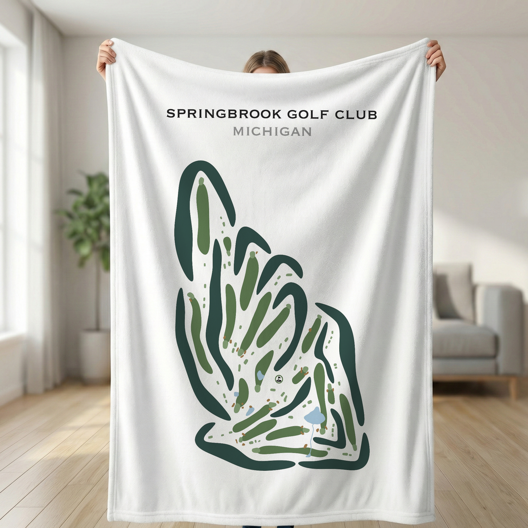 Springbrook Golf Club, Michigan - Printed Golf Courses