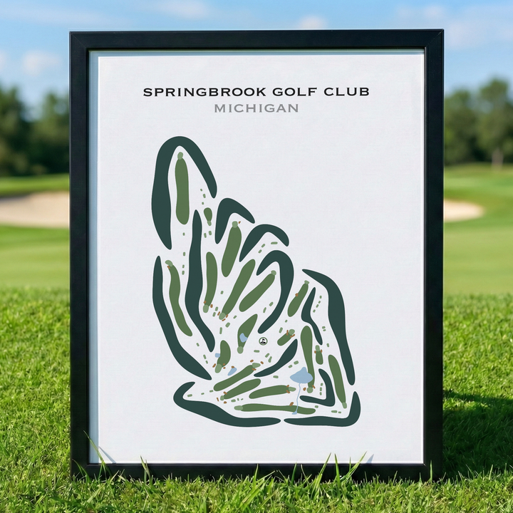 Springbrook Golf Club, Michigan - Printed Golf Courses