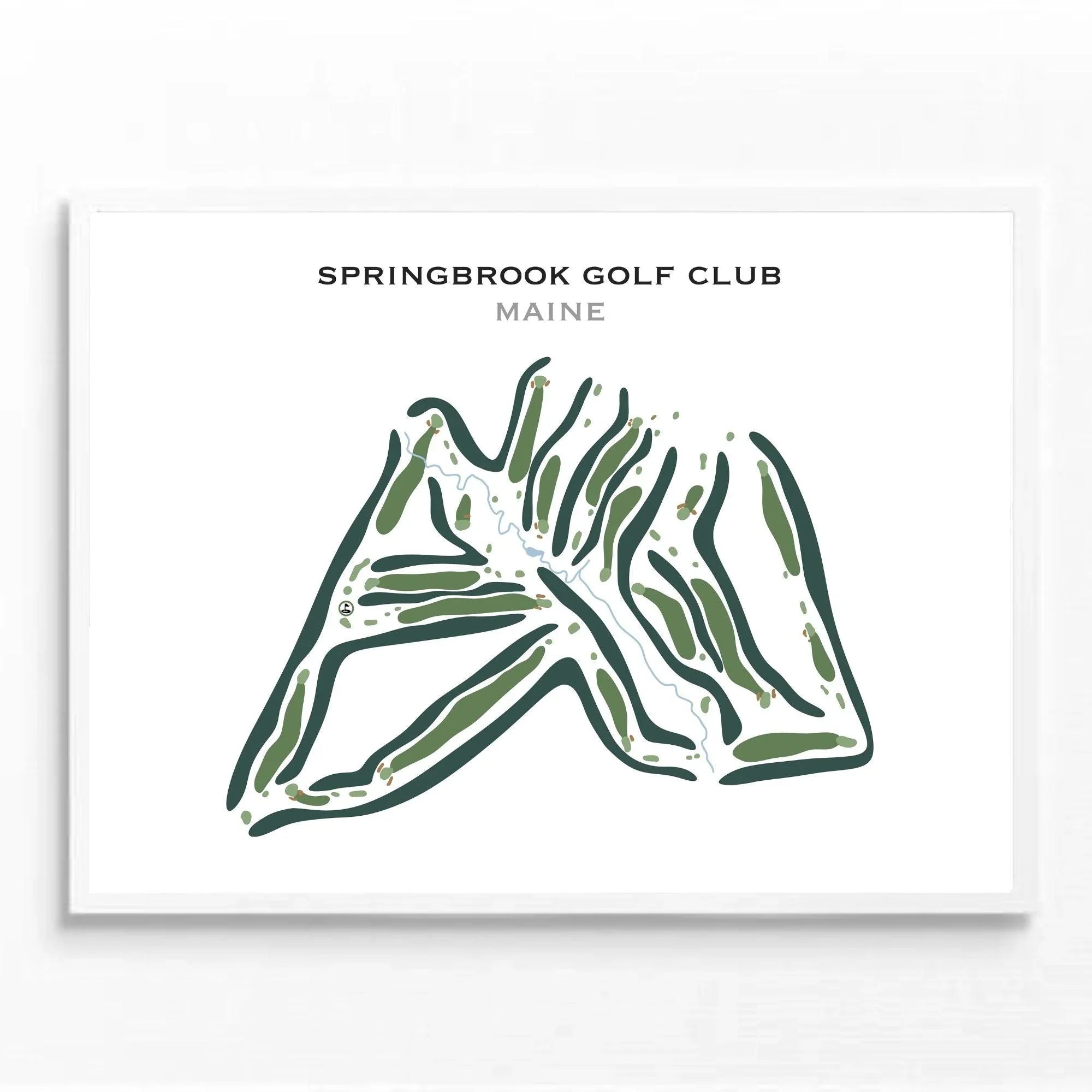 Buy the best printed golf course Springbrook Golf Club, Maine - Golf ...