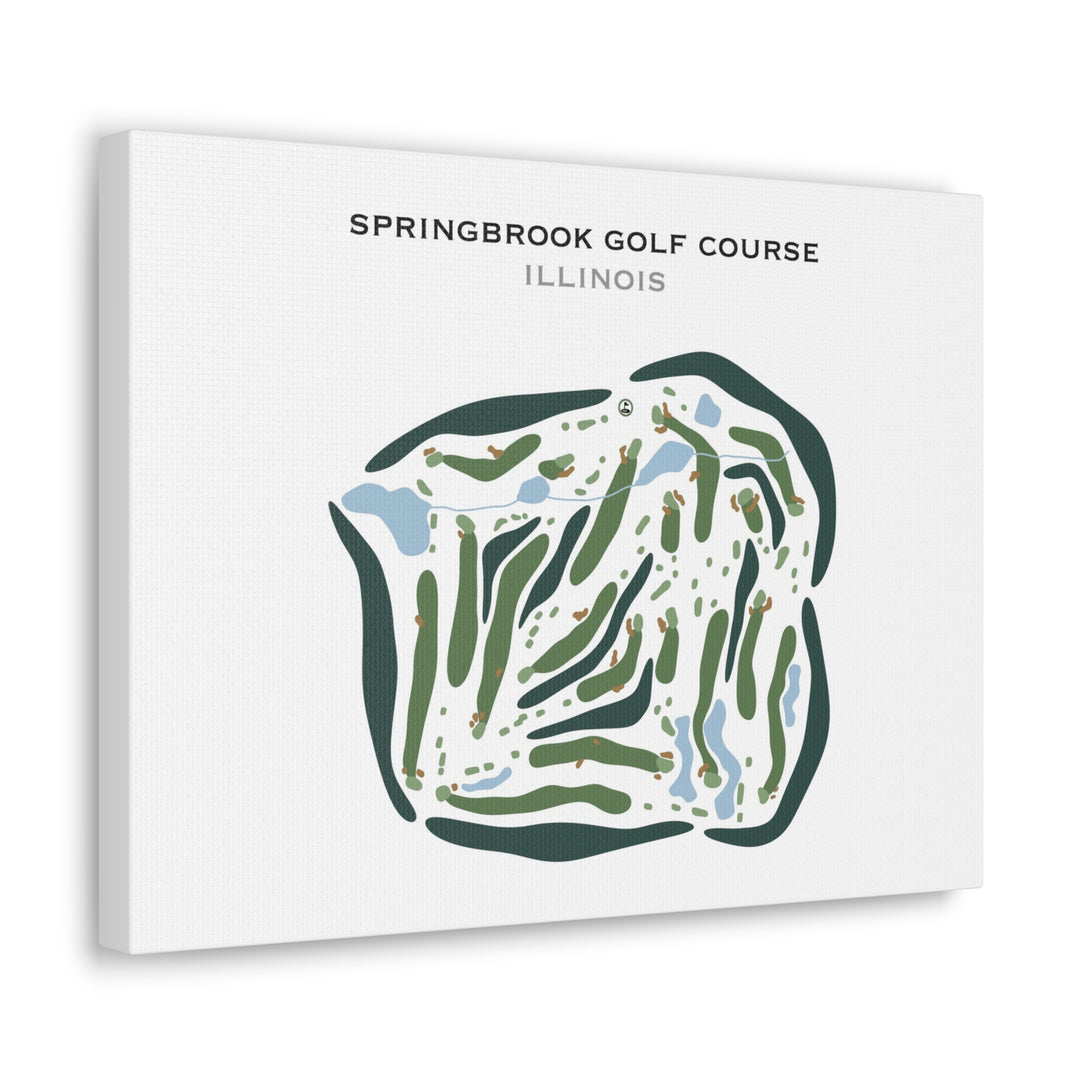 Springbrook Golf Course, Illinois - Printed Golf Courses