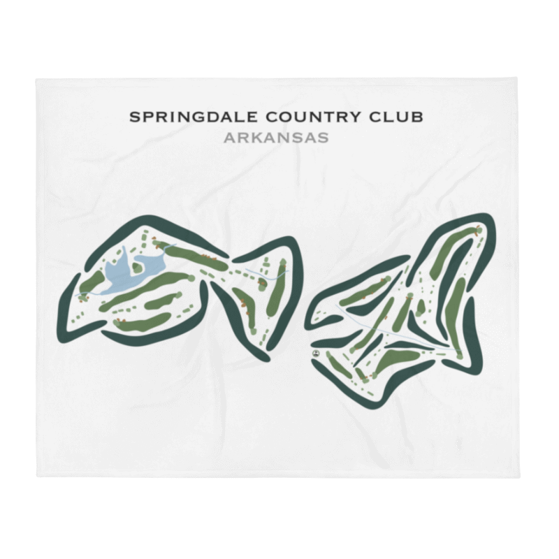 Springdale Country Club, Arkansas - Printed Golf Courses