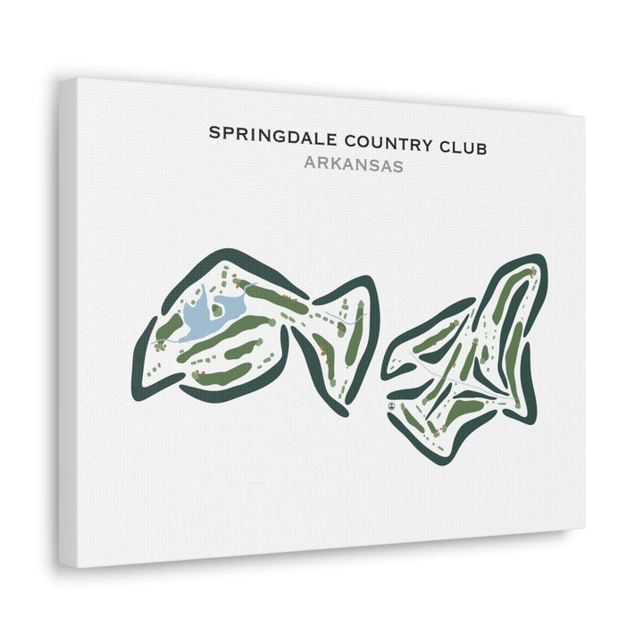 Springdale Country Club, Arkansas - Printed Golf Courses