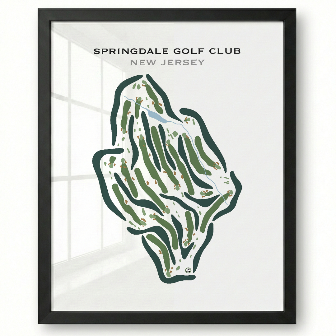 Springdale Golf Club, New Jersey - Printed Golf Courses