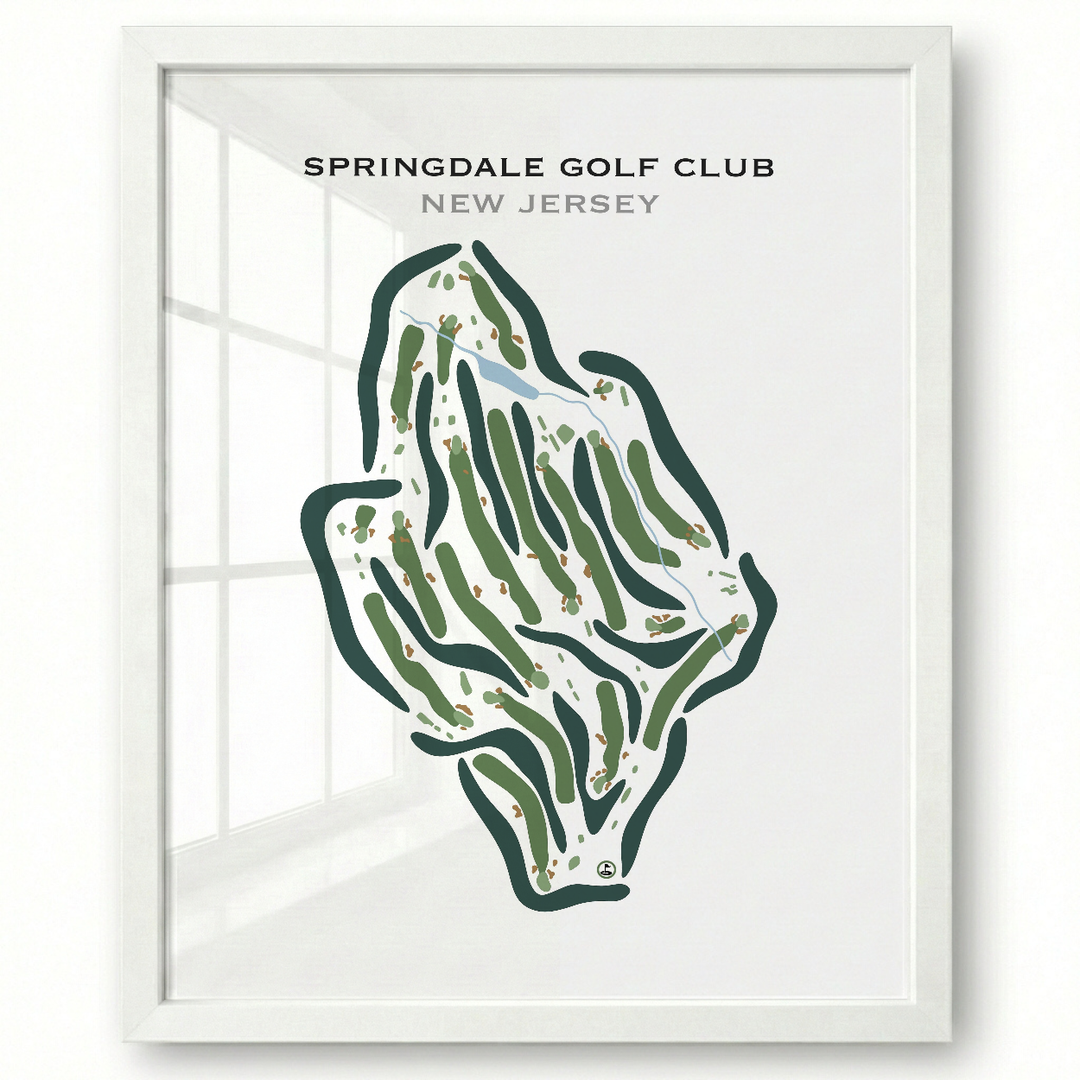 Springdale Golf Club, New Jersey - Printed Golf Courses