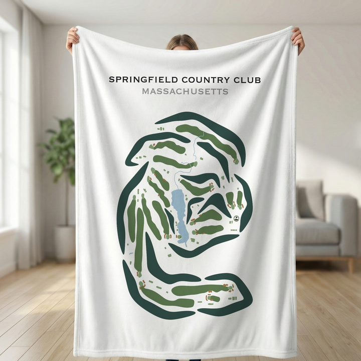 Springfield Country Club, West Springfield, Massachusetts - Printed Golf Courses