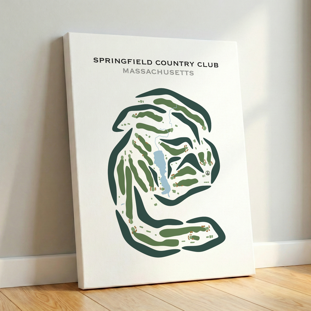 Springfield Country Club, West Springfield, Massachusetts - Printed Golf Courses