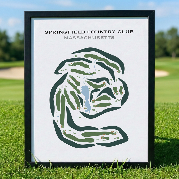 Springfield Country Club, Massachusetts - Printed Golf Courses