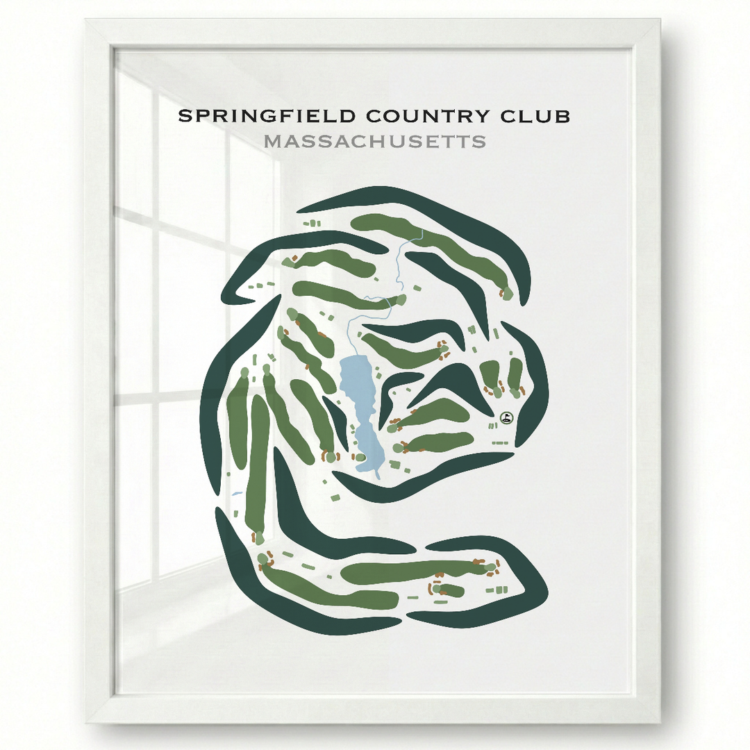 Springfield Country Club, West Springfield, Massachusetts - Printed Golf Courses