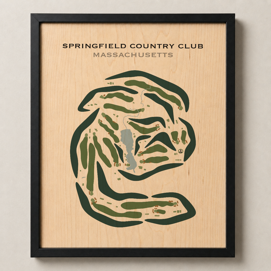 Springfield Country Club, West Springfield, Massachusetts - Printed Golf Courses