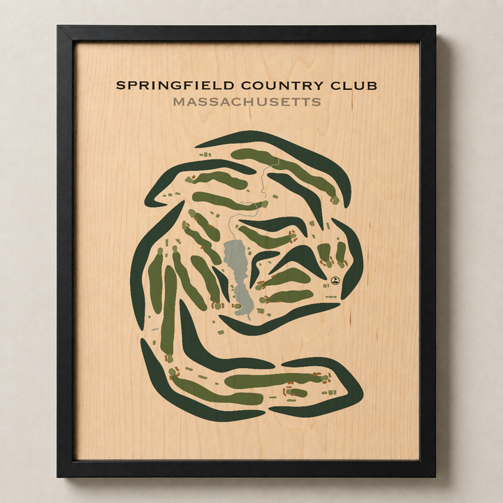 Springfield Country Club, West Springfield, Massachusetts - Printed Golf Courses