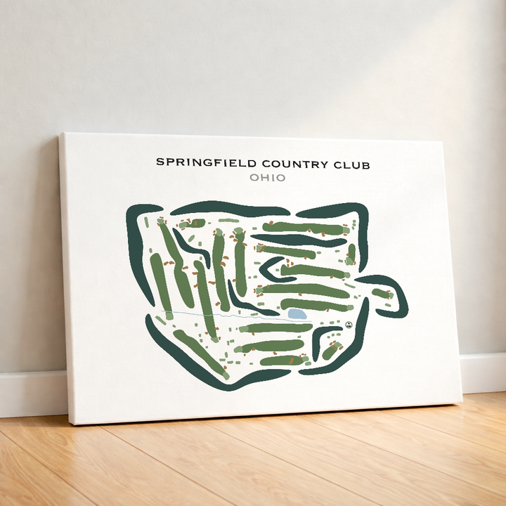 Springfield Country Club, Ohio - Printed Golf Courses