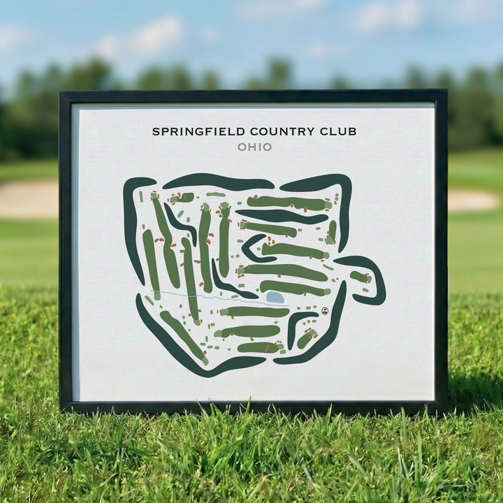 Springfield Country Club, Ohio - Printed Golf Courses
