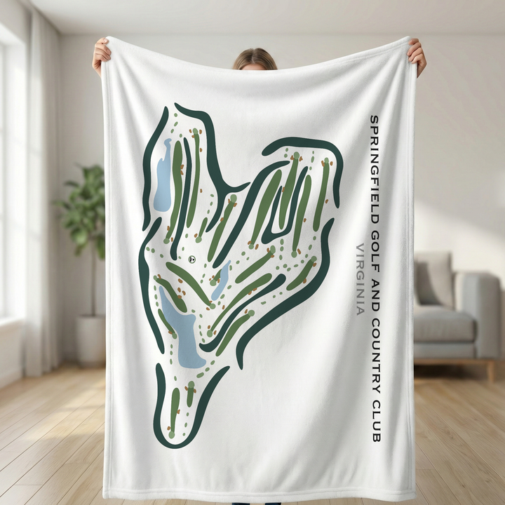 Springfield Golf & Country Club, Virginia - Printed Golf Courses