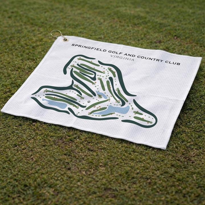 Springfield Golf & Country Club, Virginia - Printed Golf Courses