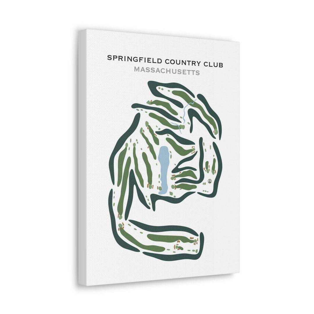 Springfield Country Club, Massachusetts - Printed Golf Courses - Golf Course Prints