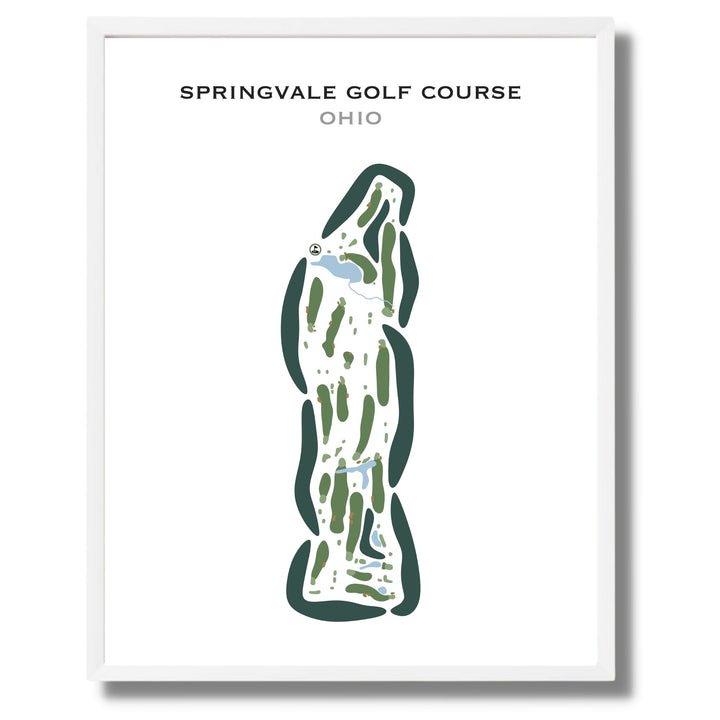 Springvale Golf Course, Ohio - Printed Golf Courses