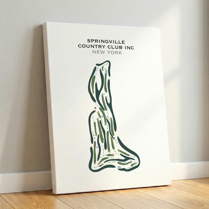 Springville Country Club Inc, New York - Printed Golf Courses