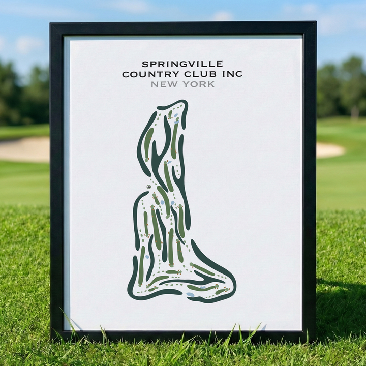Springville Country Club Inc, New York - Printed Golf Courses