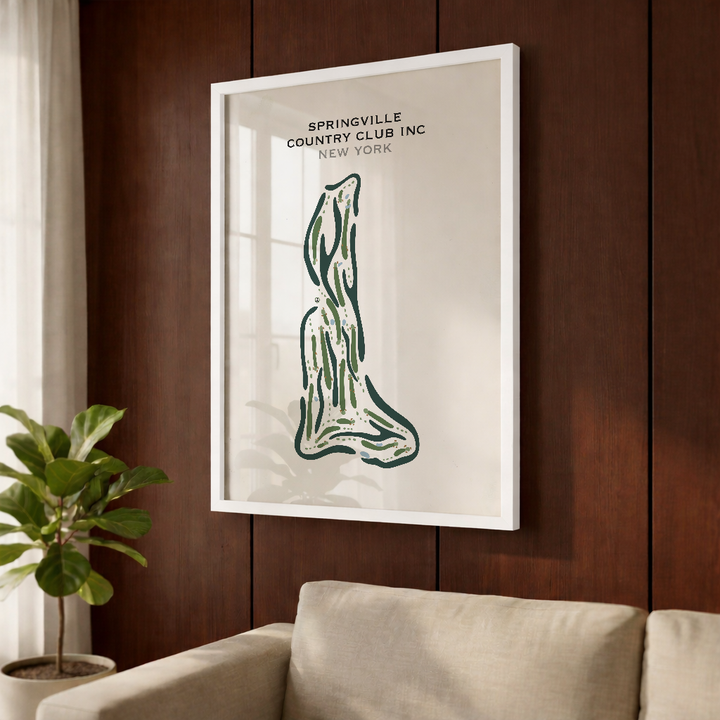 Springville Country Club Inc, New York - Printed Golf Courses