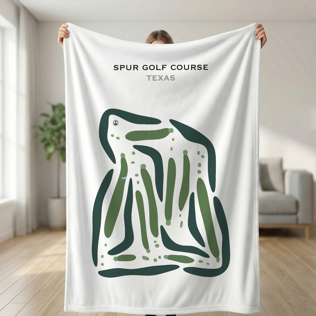 Spur Golf Course, Texas - Printed Golf Courses