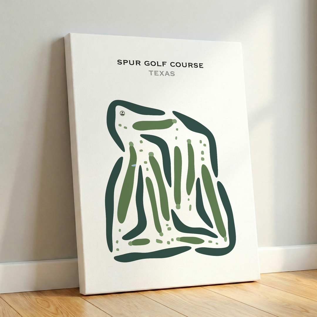 Spur Golf Course, Texas - Printed Golf Courses