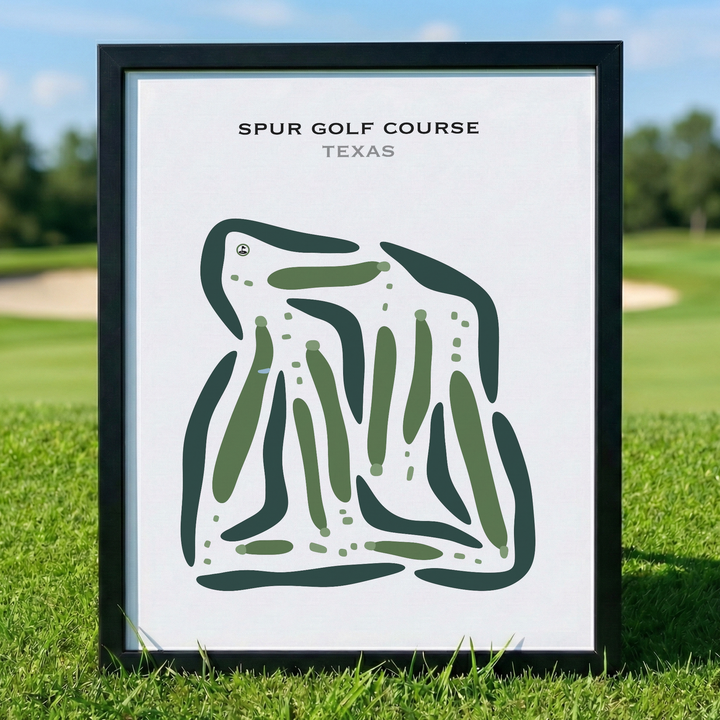 Spur Golf Course, Texas - Printed Golf Courses