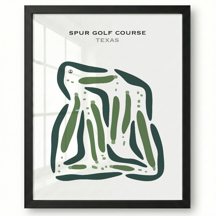 Spur Golf Course, Texas - Printed Golf Courses