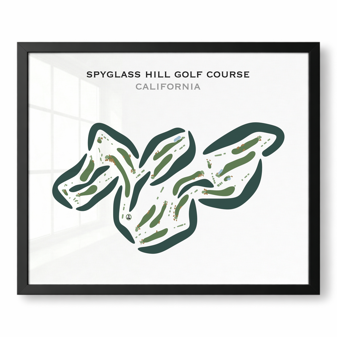Spyglass Hill Golf Course, California - Printed Golf Courses