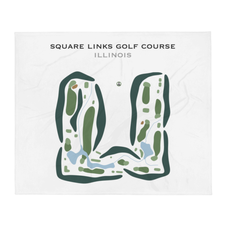 Square Links Golf Course, Illinois - Printed Golf Courses