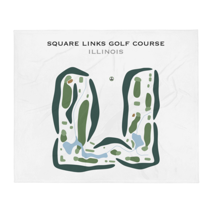 Square Links Golf Course, Illinois - Printed Golf Courses