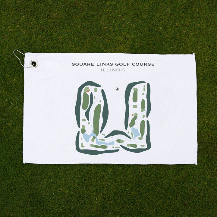 Square Links Golf Course, Illinois - Printed Golf Courses